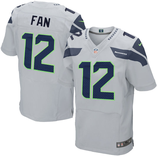 12s Seattle Seahawks Nike Elite Jersey - Gray